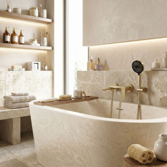 REA Prime Kúpeľňová batéria PREMIUM Gold Brush REA-B6732