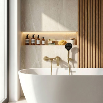 REA Prime Kúpeľňová batéria PREMIUM Gold Brush REA-B6732