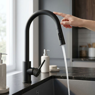 REA Fresh Touch Kuchynská batéria Black Matt REA-B6734