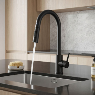 REA Fresh Touch Kuchynská batéria Black Matt REA-B6734