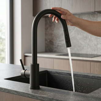 REA Fresh Touch Kuchynská batéria Black Matt REA-B6734