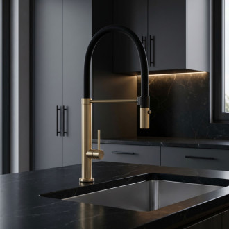 REA Viera Kuchynská batéria gold brush REA-B4852