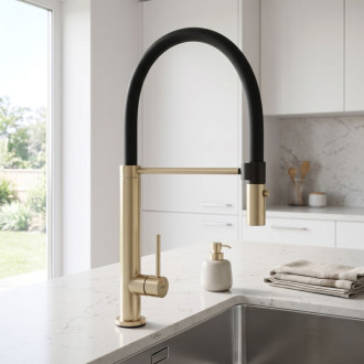 REA Viera Kuchynská batéria gold brush REA-B4852