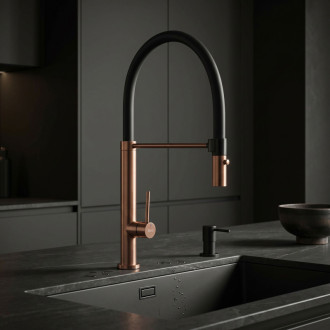 REA Viera Kuchynská batéria copper brush REA-B4854