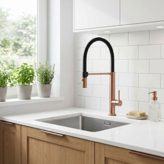 REA Viera Kuchynská batéria copper brush REA-B4854