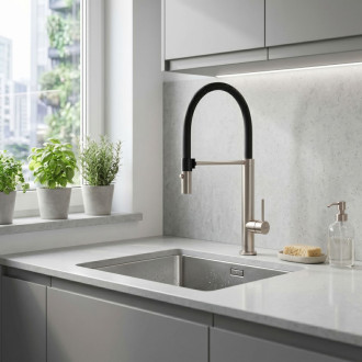 REA Viera Kuchynská batéria Nickel brush REA-B4850