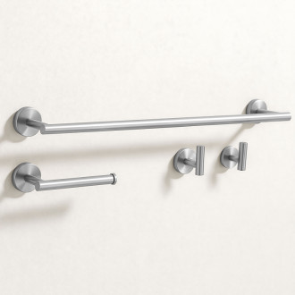 REA Sada kúpeľňových doplnkov Ari Brush Nickel 4 diely REA-06600