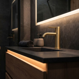 REA Rivo Kúpeľňová batéria Brush Gold REA-B6533