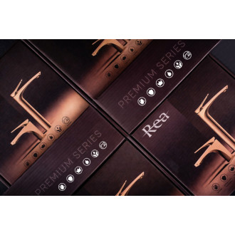 REA Umývadlová batéria PREMIUM REA Vision Brush Gold High REA-B6731