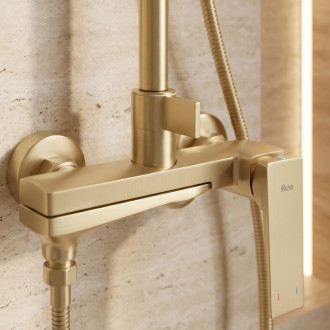 REA Sprchový set Rea Prime Brush Gold REA-P7624