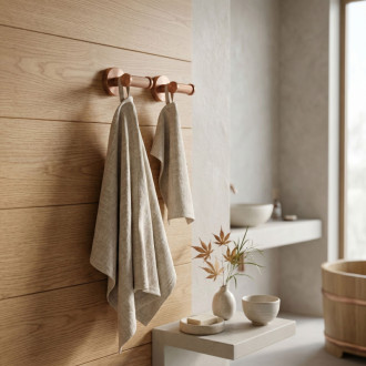REA Modern Dvojitý vešiak 6612 Copper Brush REA-98036