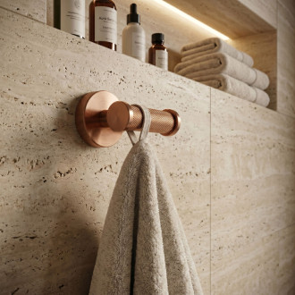 REA Modern Dvojitý vešiak 6612 Copper Brush REA-98036