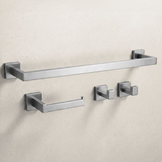 REA Sada kúpeľňových doplnkov Rio Brush Nickel 4 diely REA-06606