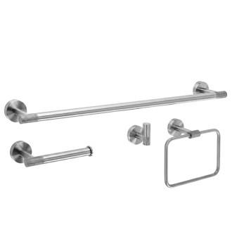 REA Sada kúpeľňových doplnkov GRID Brush Nickel 4 diely REA-06602