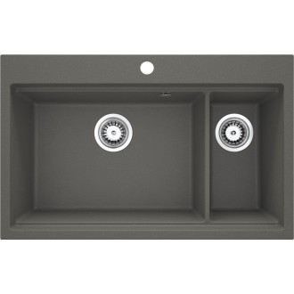 Deante Granitový 1,5 drez 760 × 480, 3,5", antracit metalic, so Space Saverom ZLM_T503