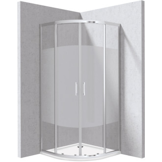 Deante Sprchovací kút KYP_0E99P, chróm + sprchová vanička KTJ_093B, 90 × 90 cm KYPP0E99P