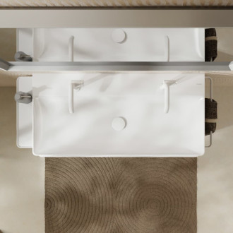 Umývadlo Hansgrohe Xelu Q 100x48 cm s dvoma otvormi pre batériu 61037450