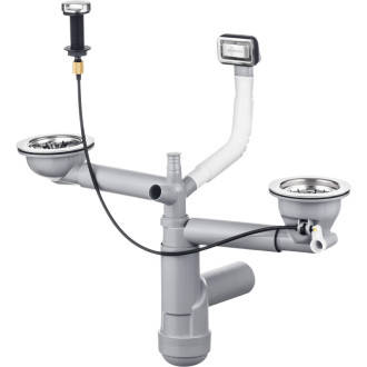 Deante SIPHON SPACE SAVER LUX pre 1,5/2-drez s automatickou výpustou ZXY_9912