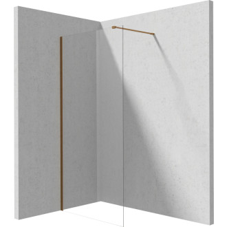 Deante Walk-in sprchová stena Prizma, kartáčovaný bronz, 120 cm KTJ_C32P