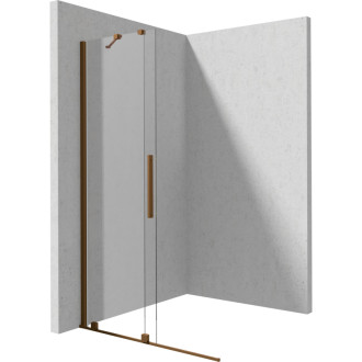 Deante Posuvná walk-in sprchová stena Prizma, kartáčovaný bronz, 120 × 195 cm KTJ_C32R