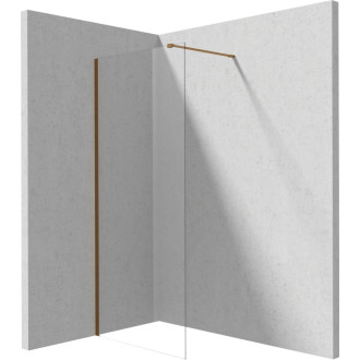 Deante Walk-in sprchová stena Prizma, kartáčovaný bronz, 80 cm KTJ_C38P