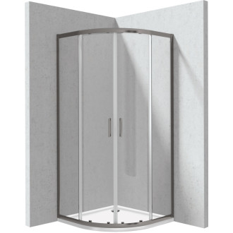 Deante Set: KYP_D099P + KTJ_093B, titán, 90 × 90 cm KYPPD099P