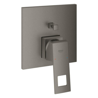 Vaňová batéria Grohe Eurocube bez podomietkového telesa kartáčovaný Hard Graphite 24062AL0
