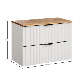 Comad SET-ADW B NAT WOTAN 80CM Kúpeľňová zostava 80 cm s doskou