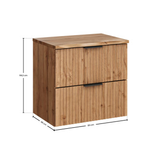 Comad SET-ADO B NAT WOTAN 60CM Kúpeľňová zostava 60 cm s doskou