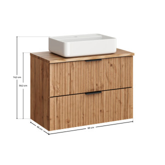 Comad SET-ADO B NAT WOTAN 80CM UN MAGIC Kúpeľňová zostava 80 cm