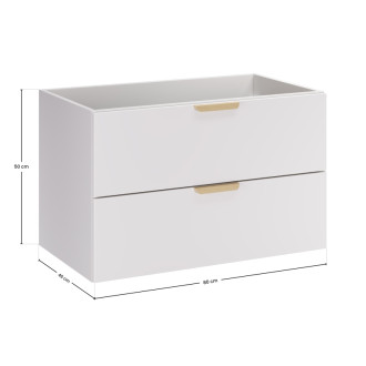 Comad ASTER WHITE 82-80-46-2S Skrinka pod umývadlo 80 cm 2 zásuvky