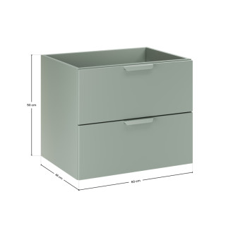 Comad ASTER GREEN 82-60-46-2S Skrinka pod umývadlo 60 cm 2 zásuvky