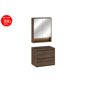 Comad SET-VOV B VILLA 60CM MC Kúpeľňová zostava 60 cm s doskou a zrkadlovou skrinkou