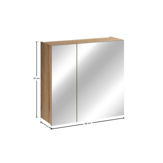 Comad COAST EVOKE UN 84-60-2D Zrkadlová skrinka 60 cm 2 dvere