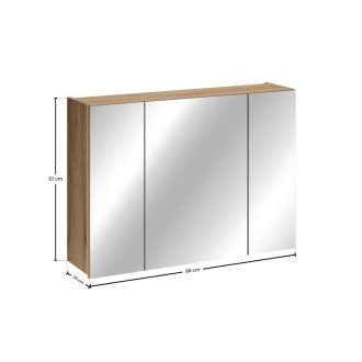 Comad COAST EVOKE UN 84-80-3D Zrkadlová skrinka 80 cm 3 dvere