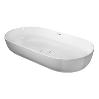 Umývadlo na dosku Duravit Luv 80x40 cm bez otvoru pre batériu, bez prietoku 0379800000