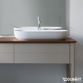Umývadlo na dosku Duravit Luv 80x40 cm bez otvoru pre batériu, bez prietoku 0379800000