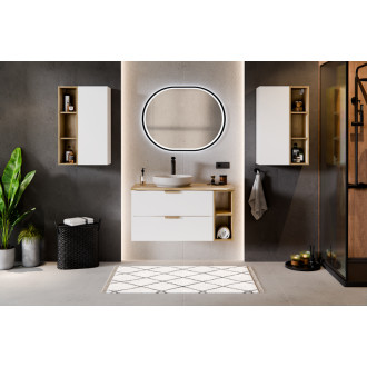 Comad SET-ASW SP UR 20X80 Kúpeľňová zostava s polostĺpikom a regálom
