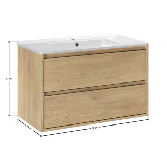 Comad SET-VOC 80CM LAVA Kúpeľňová zostava 80 cm s nábytkovým umývadlom Lava
