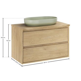 Comad SET-VOC B NAT CREMONA 80CM UN RIVER Kúpeľňová zostava 80 cm