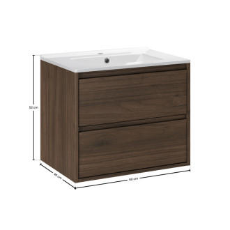 Comad SET-VOV 60CM LAVA Kúpeľňová zostava 60 cm s nábytkovým umývadlom Lava
