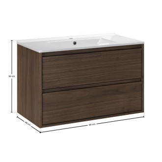 Comad SET-VOV 80CM LAVA Kúpeľňová zostava 80 cm s nábytkovým umývadlom Lava