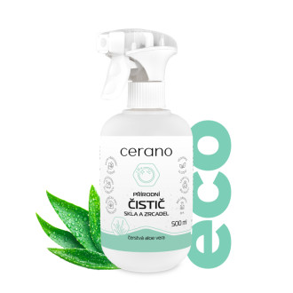 CERANO - Prírodný čistiaci prostriedok na sklá a zrkadlá - čerstvá aloe vera - 500 ml