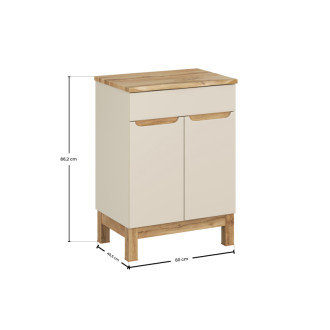 Comad SET-BAC B NAT WOTAN 60CM Kúpeľňová zostava 60 cm s doskou