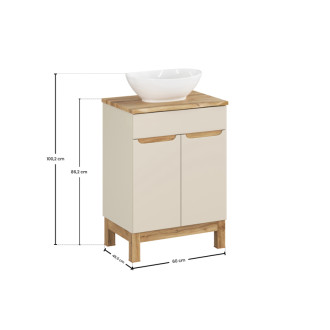Comad SET-BAC B NAT WOTAN 60CM UN LOLA Kúpeľňová zostava 60 cm