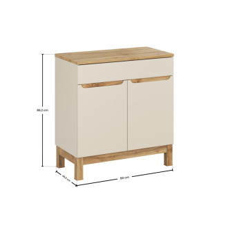 Comad SET-BAC B WOTAN 80CM Kúpeľňová zostava 80 cm s doskou