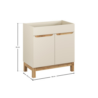Comad BALI CASHMERE 82-80-46-2D Skrinka pod umývadlo 80 cm 2 dvere