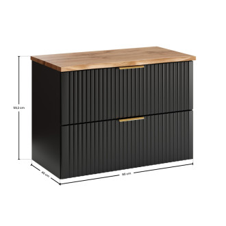 Comad SET-ADB B NAT WOTAN 80CM Kúpeľňová zostava 80 cm s doskou