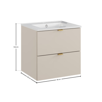 Comad SET-DC 50CM UM LAVA WH Kúpeľňová zostava 50 cm s nábytkovým umývadlom Lava