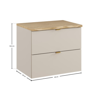 Comad SET-DC B NAT CREMONA 60CM Kúpeľňová zostava 60 cm s doskou
